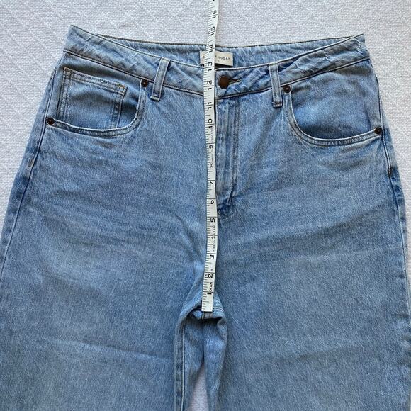 Oliver Logan Harlow High Rise Barrel Crop‎ Jeans Light Wash Denim Size 31 x 22 - Picture 13 of 15